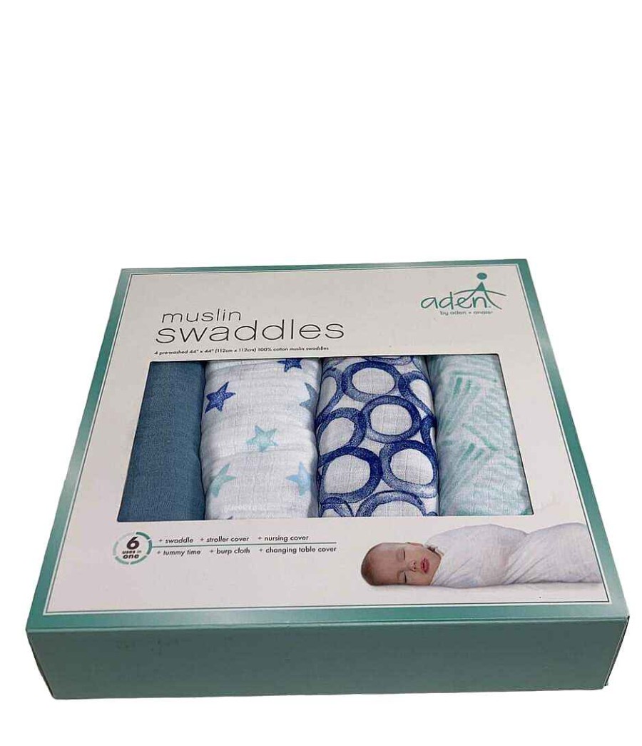 Baby Product Aden + Anais | Aden + Anais Cotton Muslin Swaddle, 4Pk