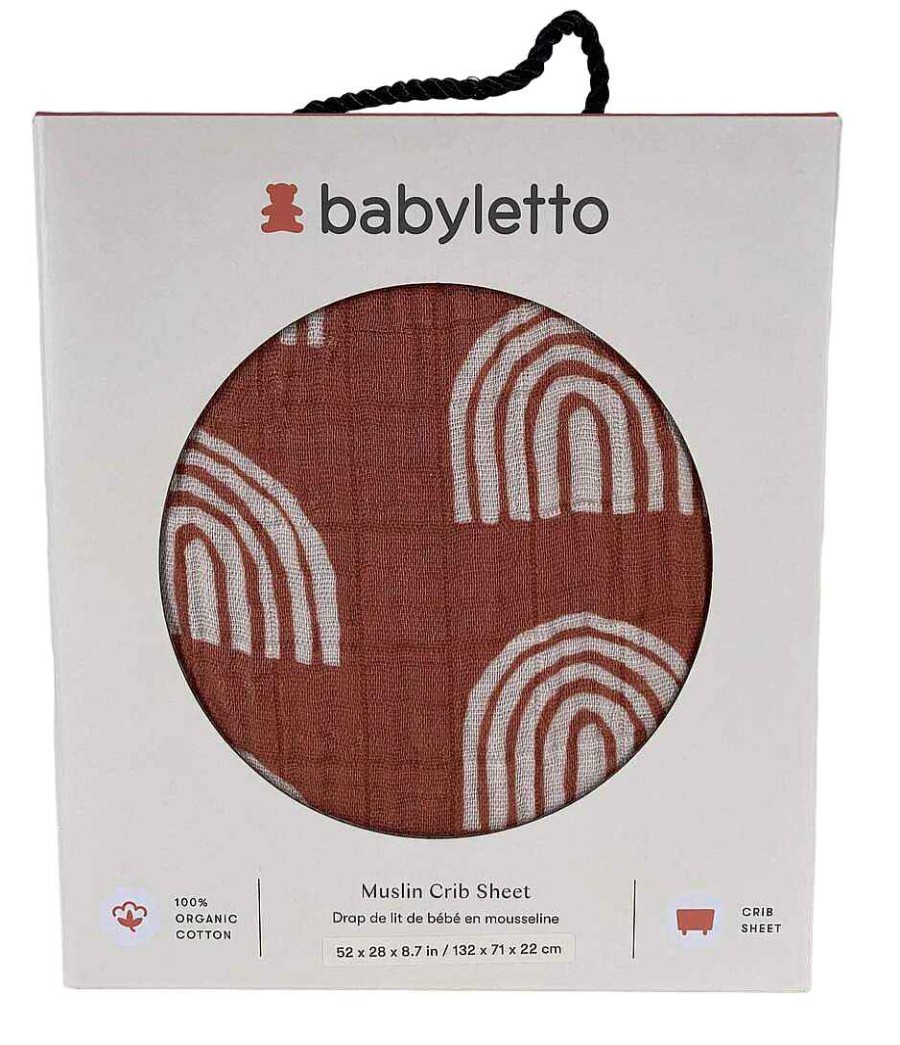 Baby Product Babyletto | Babyletto Muslin Crib Sheet, Terracotta Rainbow