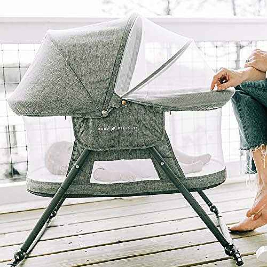 Baby Product Baby Delight | Baby Delight Go With Me Slumber Deluxe Portable Rocking Bassinet, Charcoal Tweed