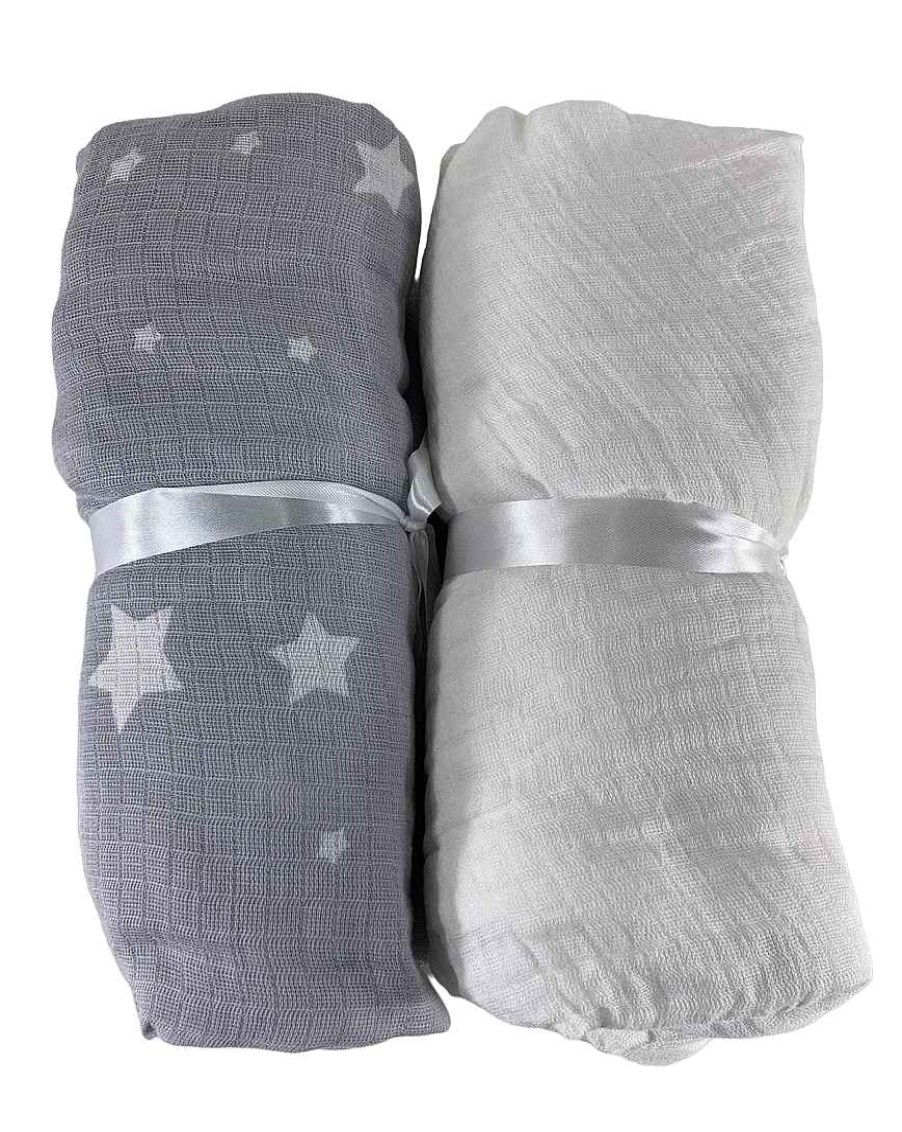 Baby Product Newton | Newton 2 Pack Crib Sheets, Twilight Stardust & White