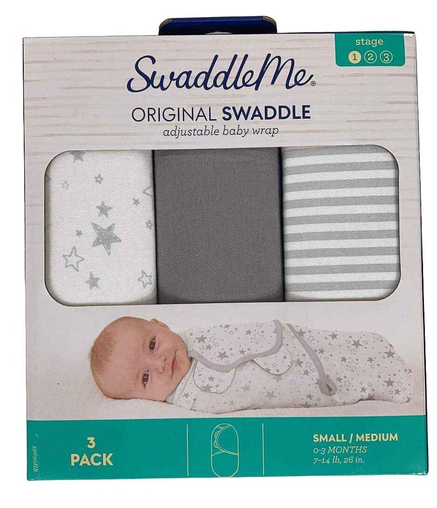 Baby Product Summer Infant | Summer Infant Swaddleme Original Swaddle Wrap With Easy Change, 3Pk