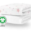 Baby Product Newton | Newton 2 Pack Crib Sheets, Stardust Blush Coral & White