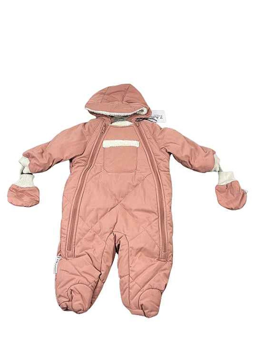 Baby Product 7 A.M. Enfant | 7 A.M. Enfant Benji Snowsuit Bebe, Rose Dawn Quilted