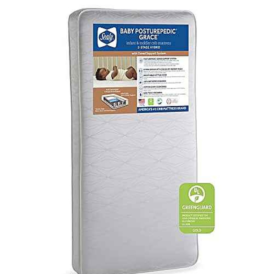 Baby Product Sealy | Sealy Posturepedic Grace 2-Stage Waterproof Standard Crib Mattress