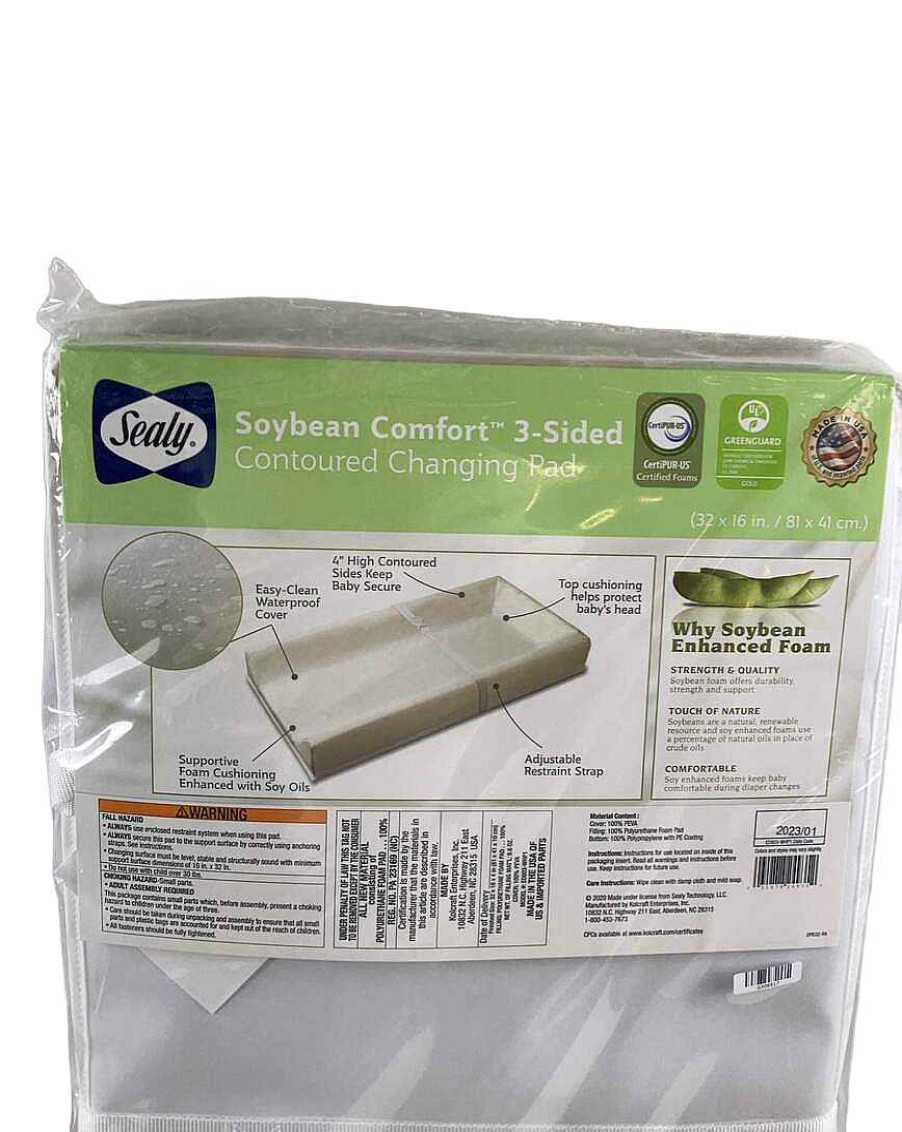 Baby Product Brand New | Sealy Soybean Comfort 3-Sided Contoured Changing Pad