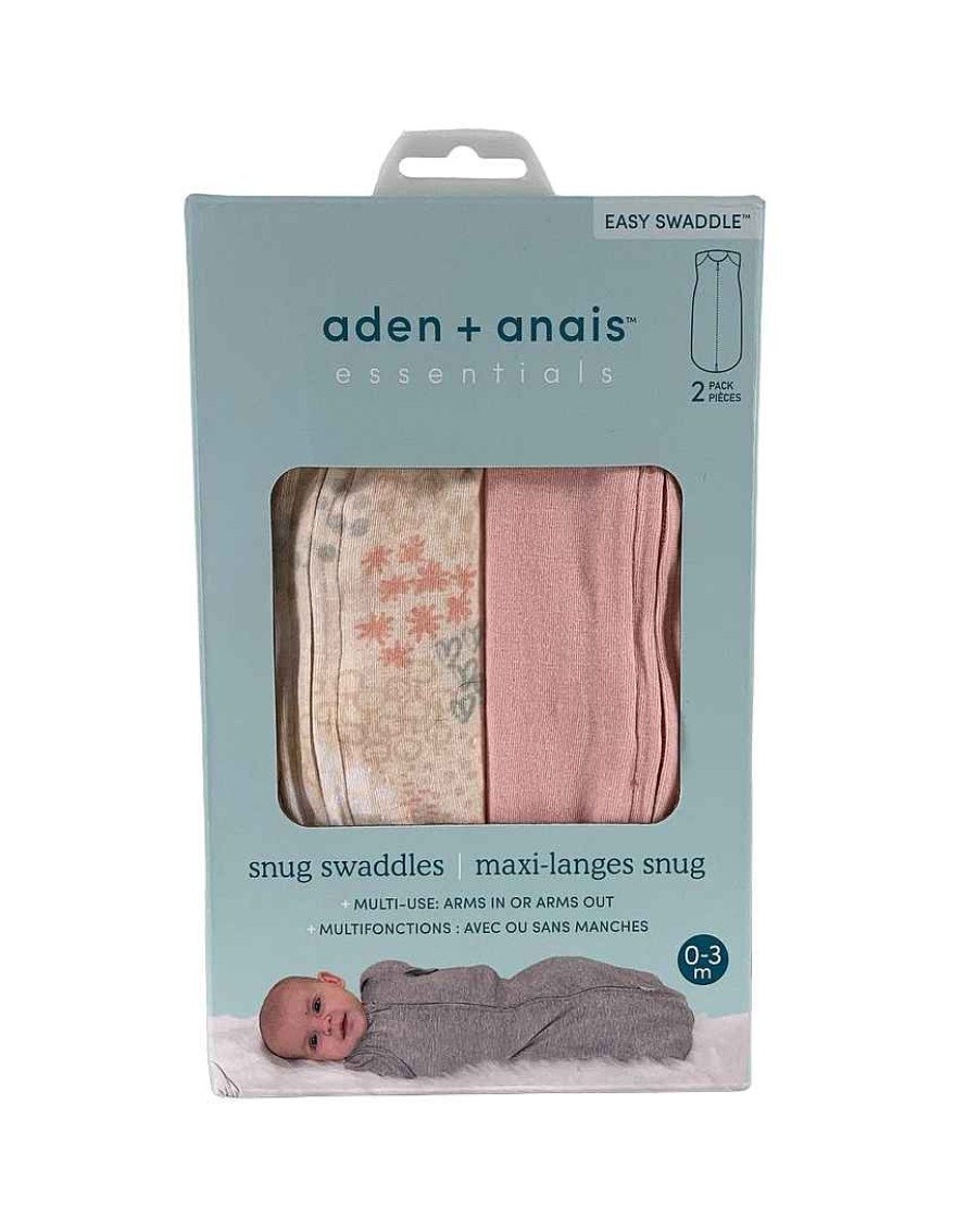 Baby Product Aden + Anais | Aden + Anais Essentials Newborn Snug Swaddle, 2-Pack, Tender Flower