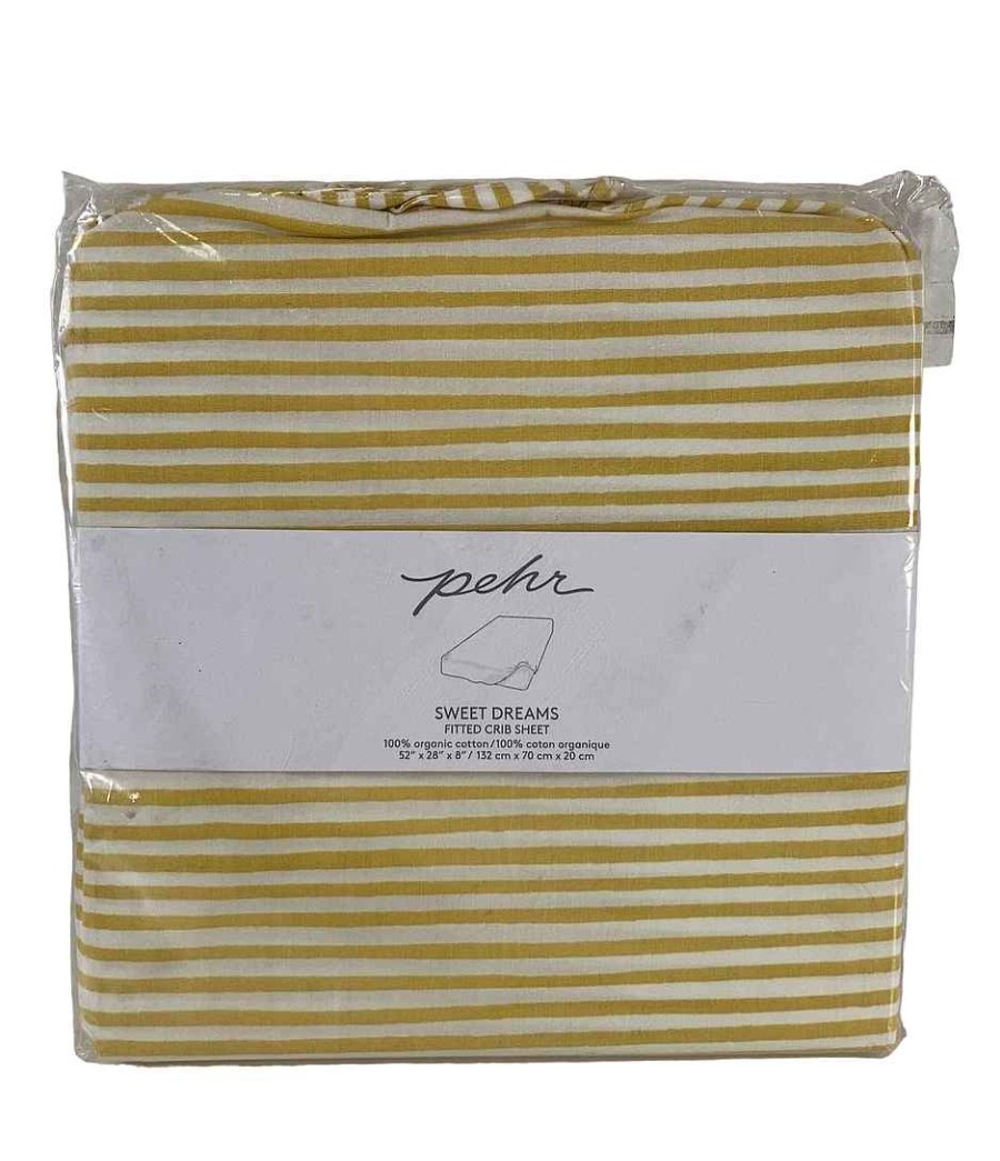 Baby Product Pehr | Pehr Fitted Crib Sheet, Marigold Stripes