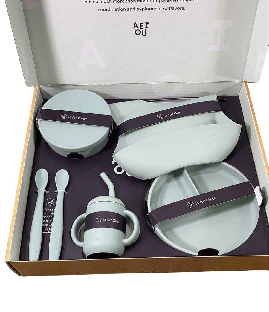 Baby Product AEIOU | Aeiou Future Foodie Gift Set, Sage