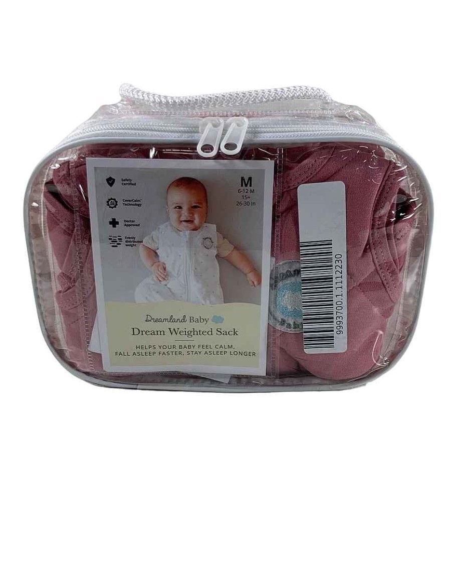 Baby Product Dreamland | Dreamland Weighted Sleep Sack, 6-12 Months, Dusty Rose