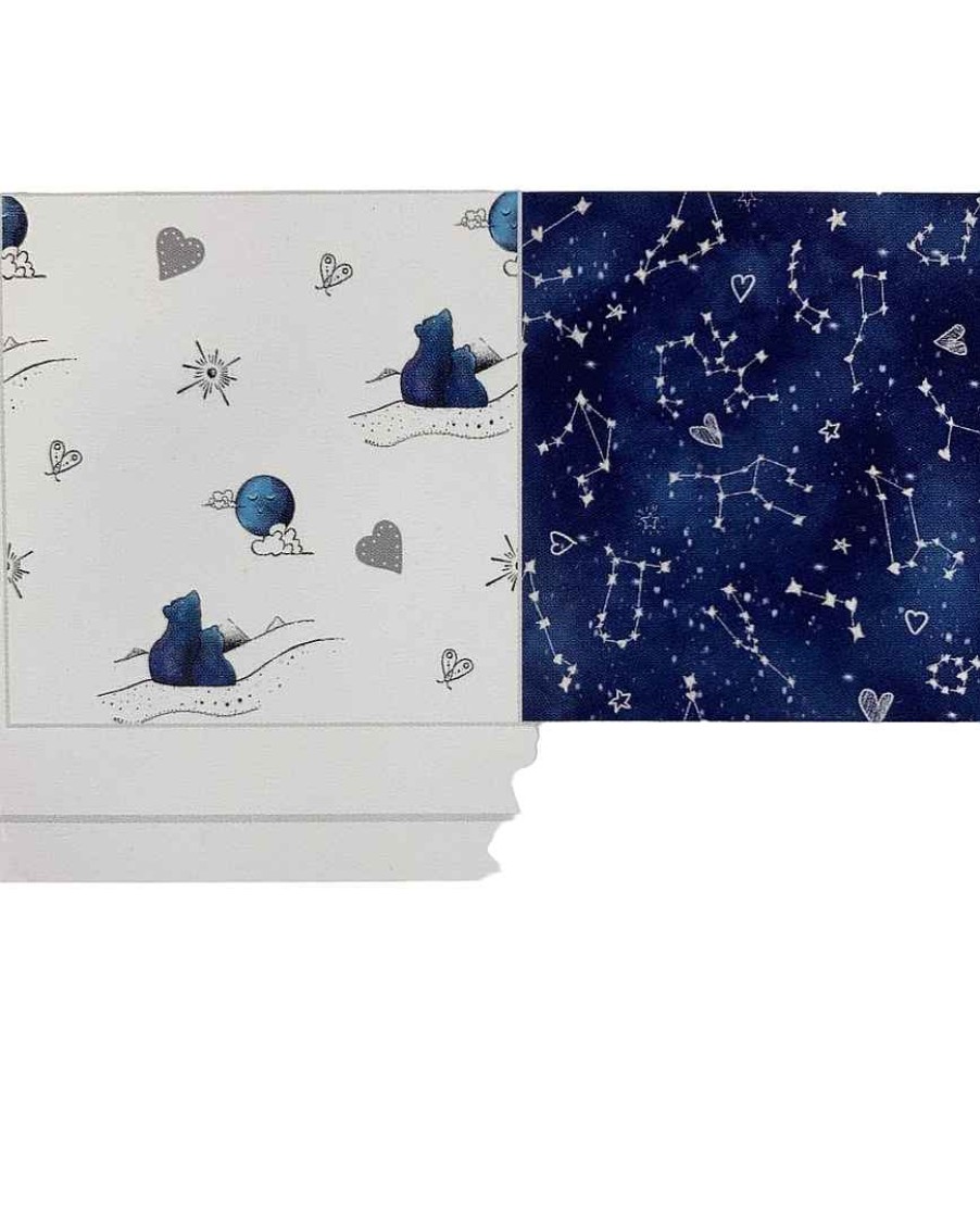 Baby Product JumpOff Jo | Jumpoff Jo 2 Pack Fitted Crib Sheets, Galaxy & Blue Bears