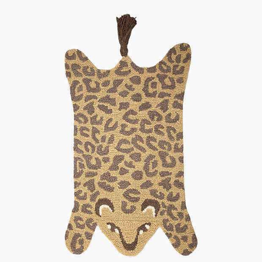 Baby Product Crane Baby | Crane Baby Hand Tufted Wool Animal Shaped Rug, Leopard