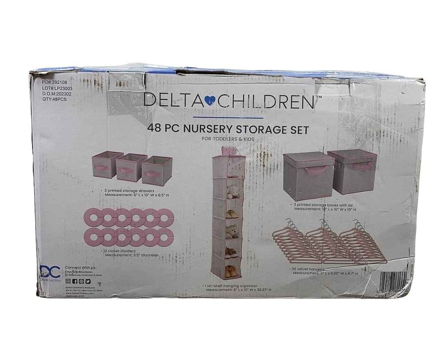 Baby Product Delta Children | Delta Children 48-Piece Nursery Storage Set