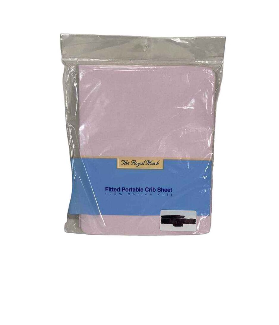 Baby Product Royal Mark | Royal Mark Fitted Portable Crib Sheet, Pink