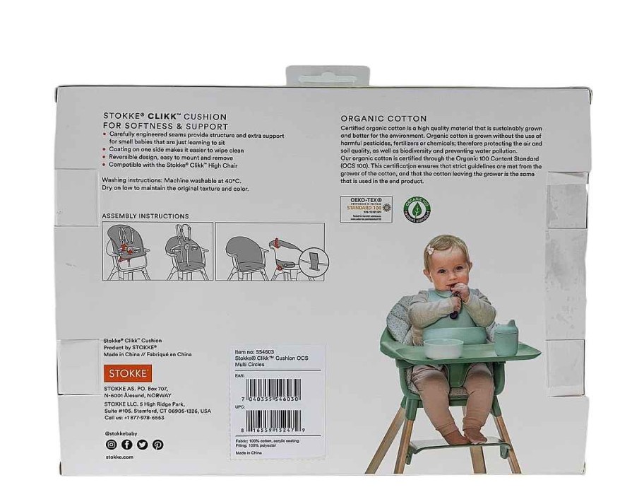 Baby Product Stokke | Stokke Clikk Cushion, Multi Circles