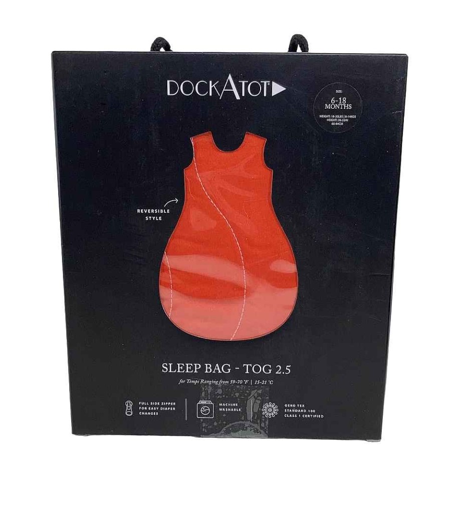 Baby Product DockATot | Dockatot Sleep Bag, 2.5, 6-18M, Burnt Ochre / Geranium