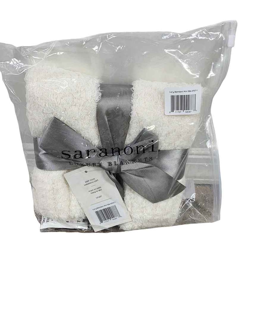 Baby Product Saranoni | Saranoni Bamboni Mini Blanket, Ivory