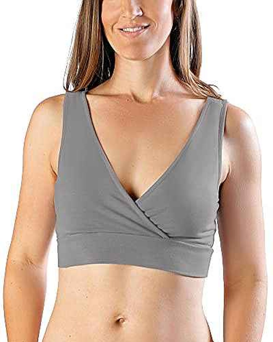 Baby Product Kindred Bravely | Kindred Bravely French Terry Racerback Nursing And Sleep Bra, Grey, Small