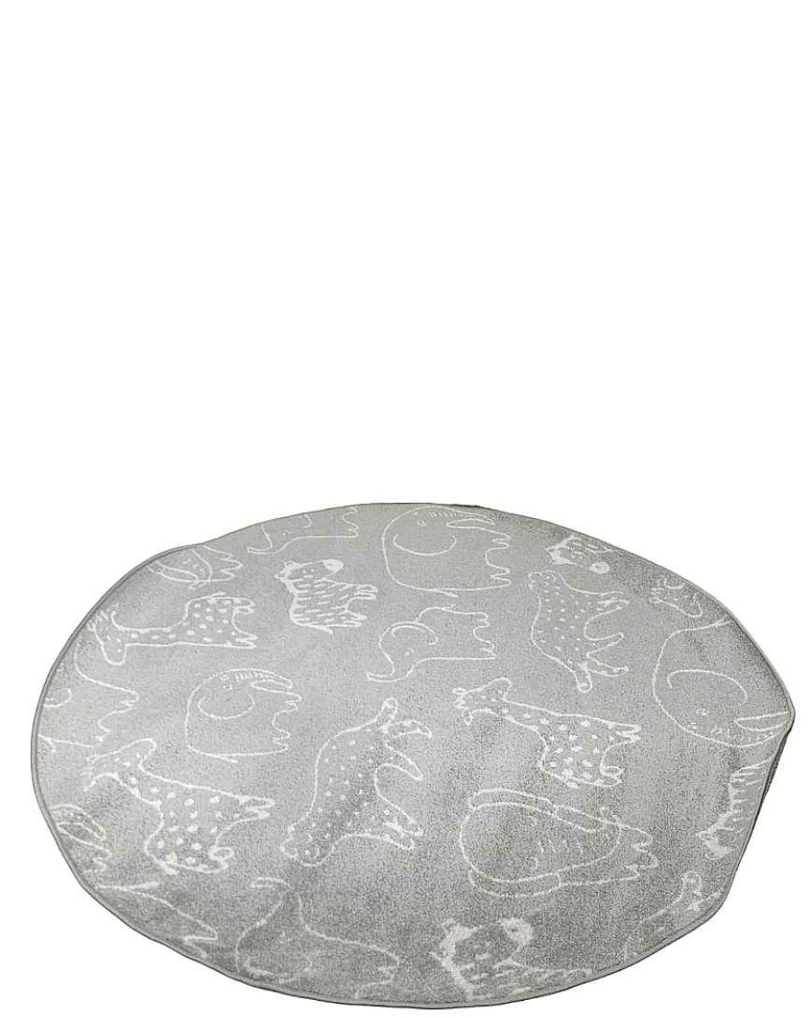 Baby Product Unique Loom | Unique Loom Whimsy Kids Round Rug, Gray 5'3"