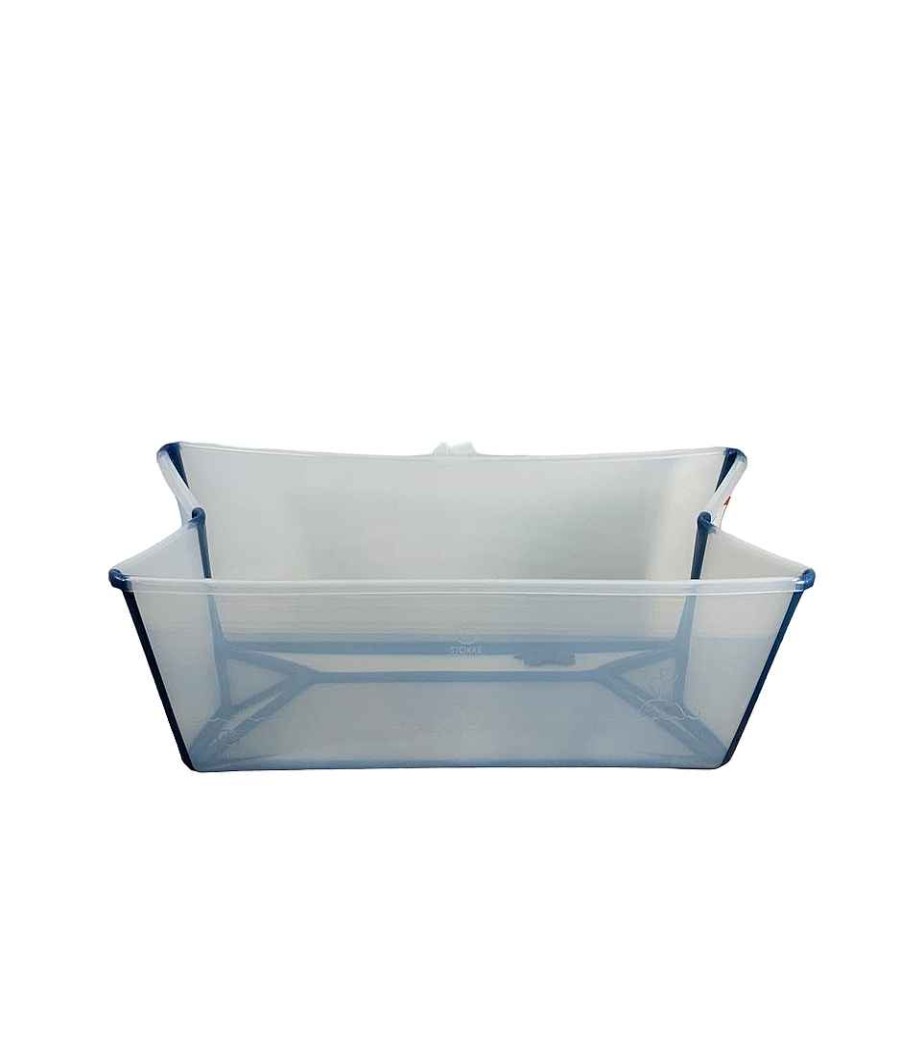 Baby Product Stokke | Stokke Flexi Bath Foldable Baby Bathtub, Transparent Blue