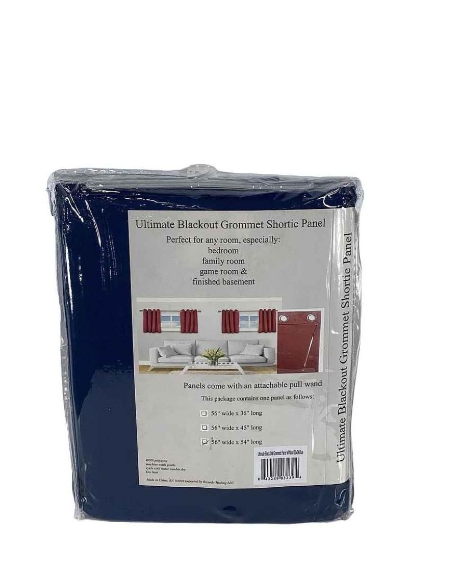 Baby Product Ricardo Trading | Ricardo Trading Ultimate Grommet Shorty Blackout Panel Curtain, Blue