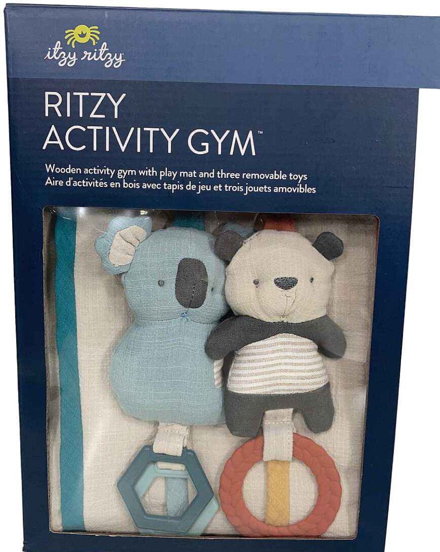 Baby Product Itzy Ritzy | Itzy Ritzy Wooden Activity Gym Playmat With Hanging Toys