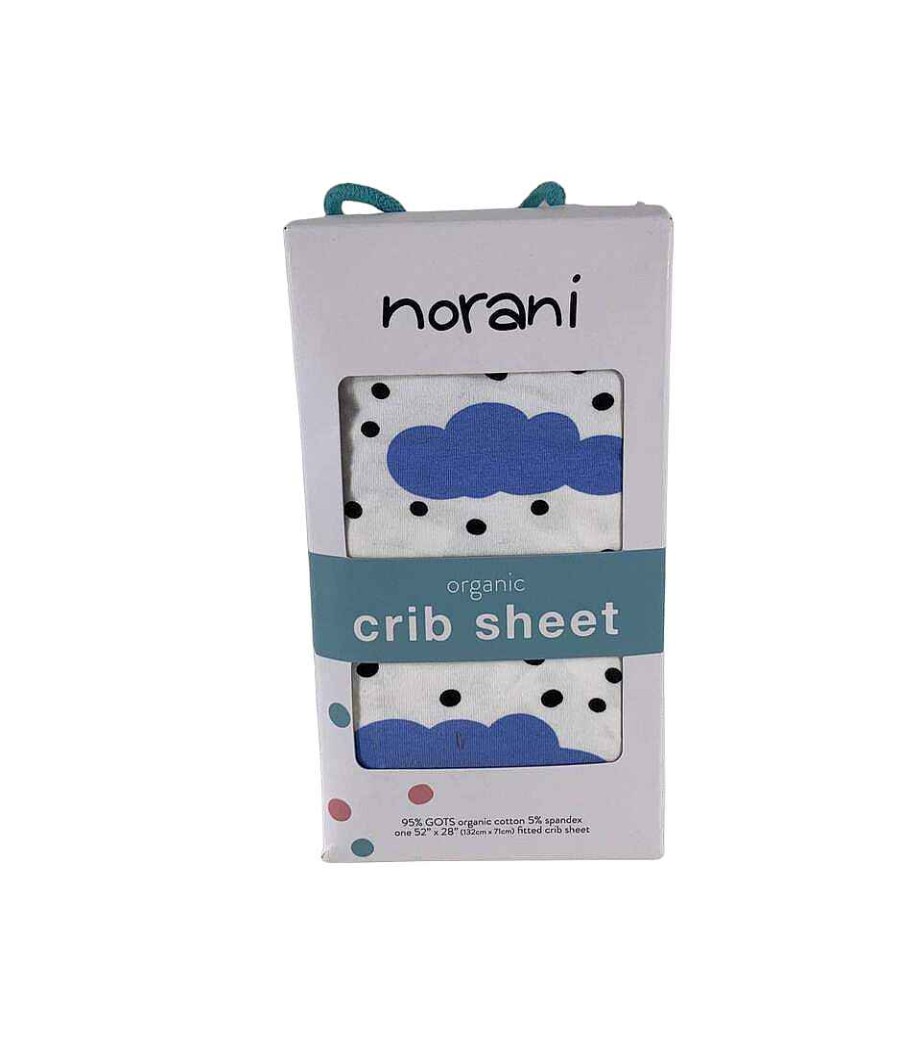 Baby Product Norani | Norani Crib Sheet, Blue Clouds