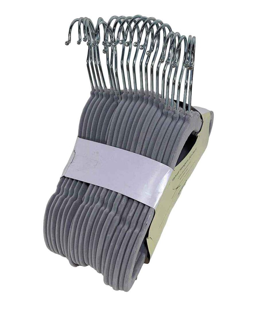 Baby Product Sprucely | Sprucely Velvet Hangers 20 Pack, Grey