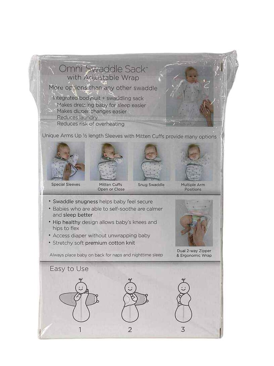 Baby Product Swaddle Designs | Swaddle Designs Omni Swaddle Sack With Wrap, Small, Heathered Jadeite