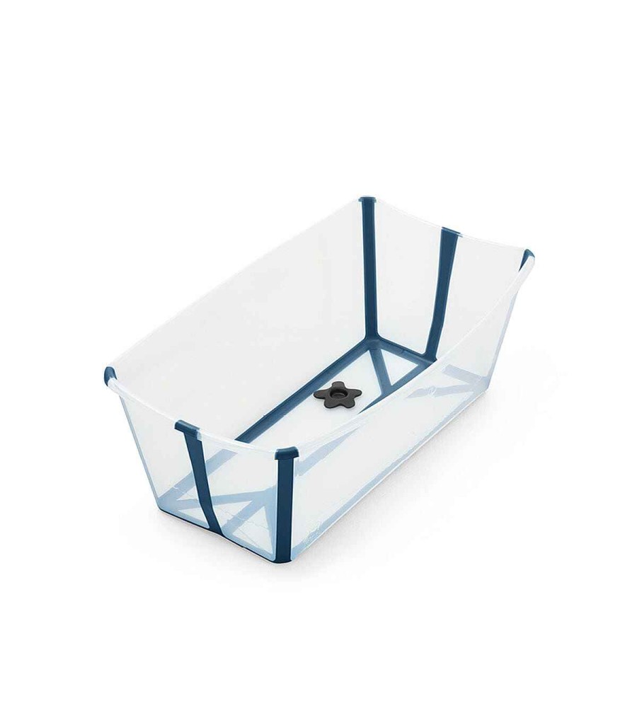 Baby Product Stokke | Stokke Flexi Bath Foldable Baby Bathtub, Transparent Blue