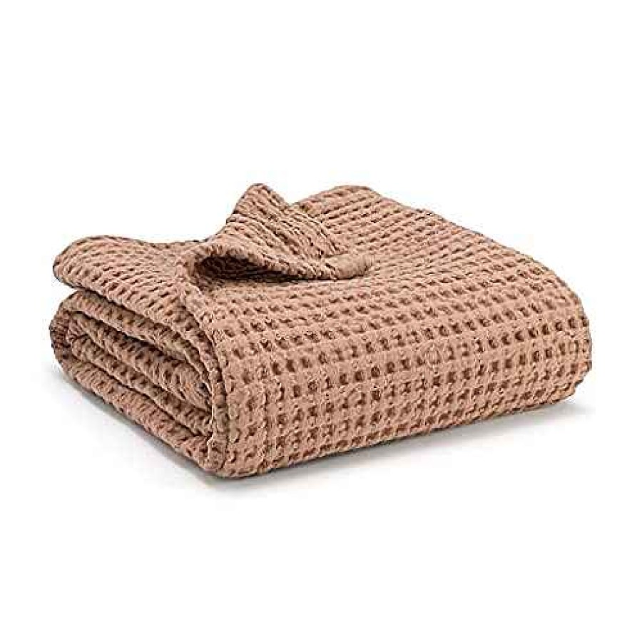 Baby Product Simka Rose | Simka Rose Waffle Baby Blanket, Clay