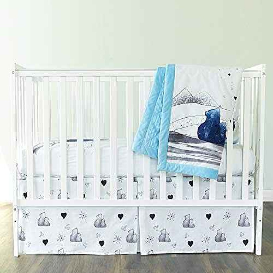 Baby Product JumpOff Jo | Jumpoff Jo Crib Bedding Set, Mama Bear Blue